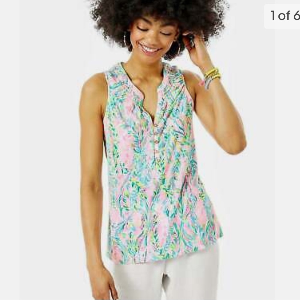 EUC Lilly Pulitzer Essie tank